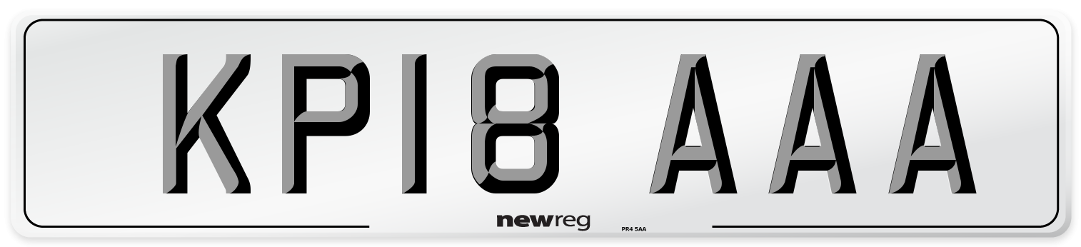 KP18 AAA Number Plate from New Reg